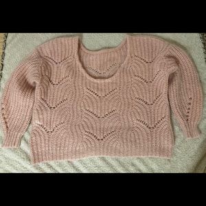 Pink alpaca blend sweater